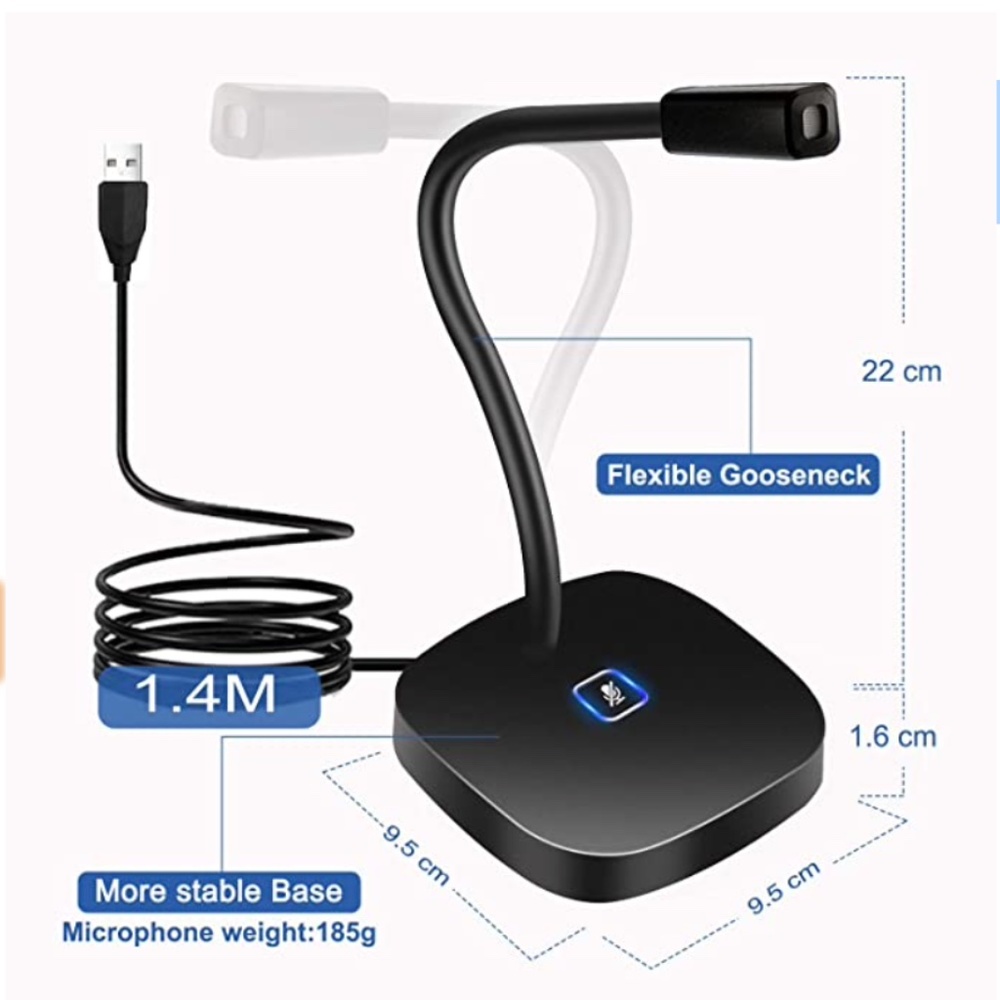 USB Computer Microphone with Mute - Picture 6 of 7